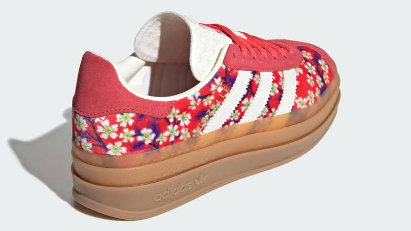 Liberty London x adidas Gazelle Bold GS Floral Red Back