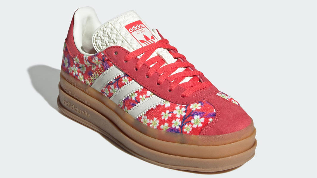 Liberty London x adidas Gazelle Bold GS Floral Red Front