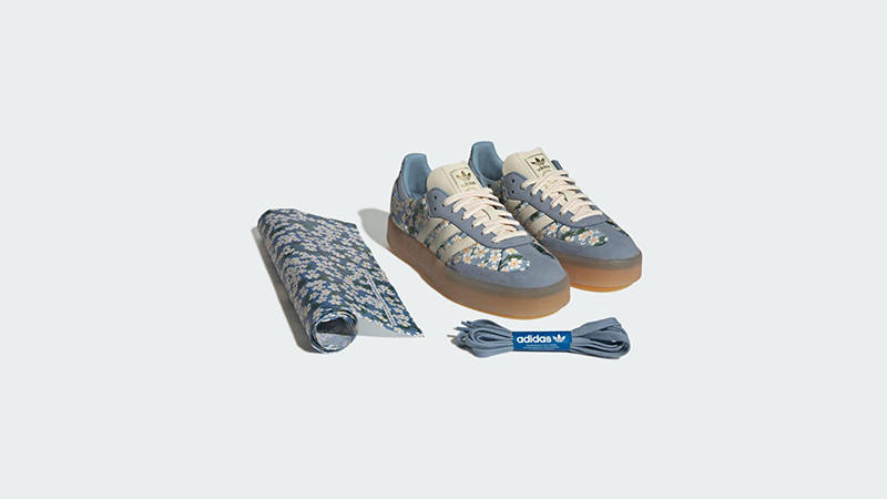 Liberty London x adidas Sambae Tactile Blue Multi JQ6046 side