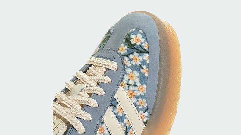 Liberty London x adidas Sambae Tactile Blue Multi JQ6046 toe