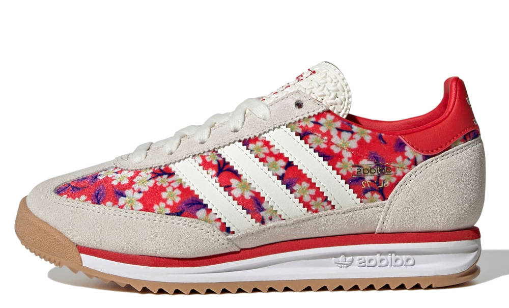 Liberty London x adidas SL 72 RS Floral Red