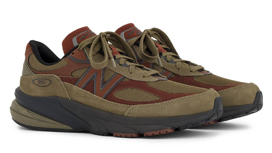 New Balance 990v6 MiUSA Dark Camo Rich Oak Front
