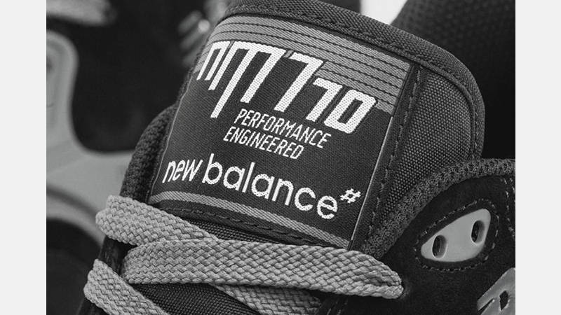 New Balance Numeric 770 Black Grey tongue