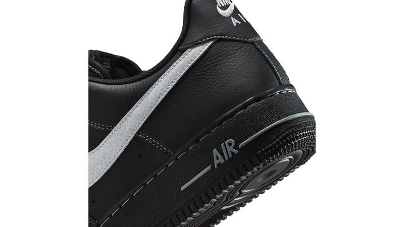 Nike Air Force 1 Low 07 LV8 Black Grey HQ2037-006 heel