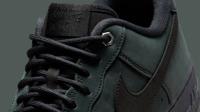 Nike Air Force 1 Low Black Nubuck Side