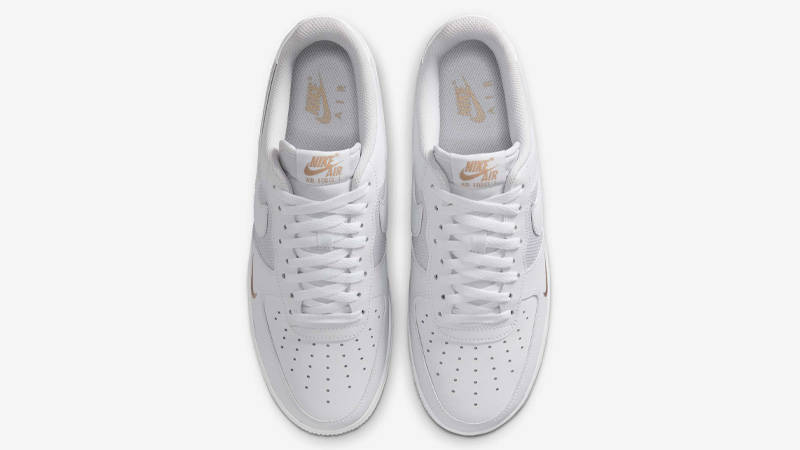 Nike Air Force 1 Low Mini Swoosh White Desert Khaki Middle