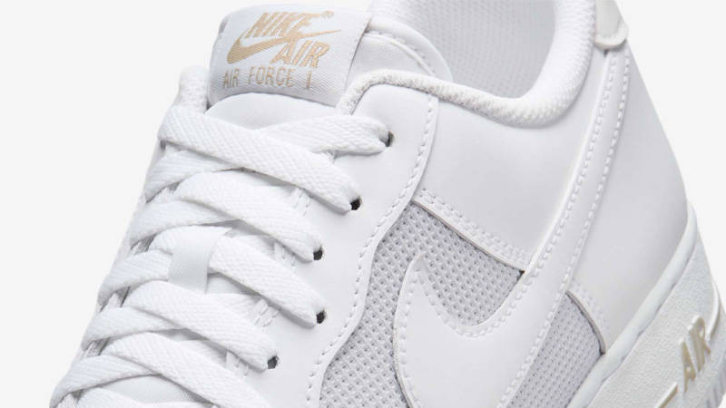 Nike Air Force 1 Low Mini Swoosh White Desert Khaki Side