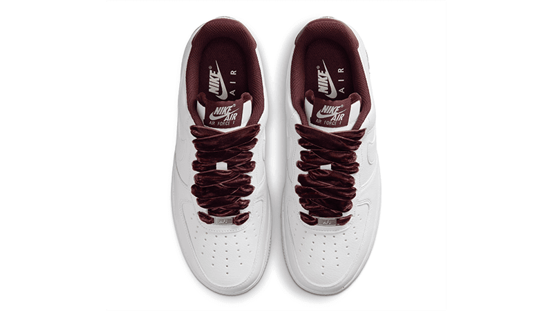 Nike Air Force 1 Low Velvet Lace Brugundy Crush HV4403-600 Top