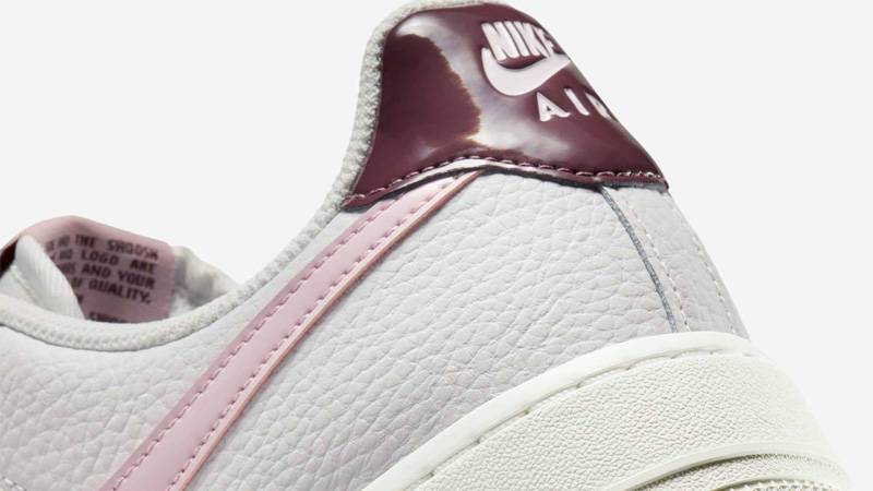 Nike Air Force 1 Low White Plum Chalk Closeup
