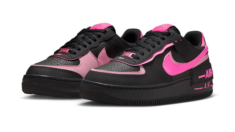 Nike Air Force 1 Shadow Black Pink CI0919-006 front