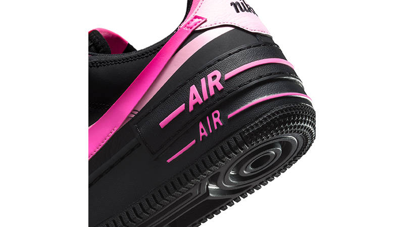 Nike Air Force 1 Shadow Black Pink CI0919-006 heel