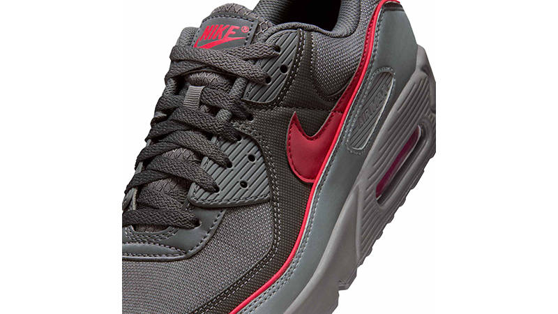 Nike Air Max 90 Premium Iron Grey Red HV4517-001 side
