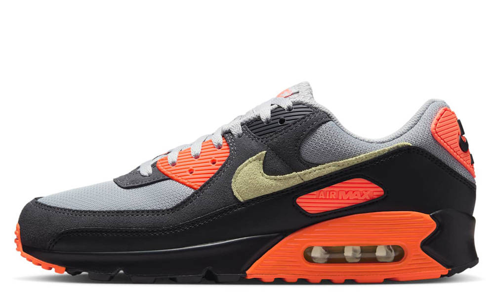 Nike Air Max 90 Smoke Grey Hyper Crimson