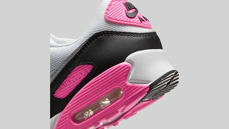 Nike Air Max 90 White Pink Glow Grey IM4613-100 heel