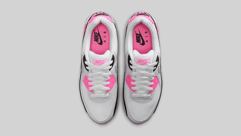 Nike Air Max 90 White Pink Glow Grey IM4613-100 middle