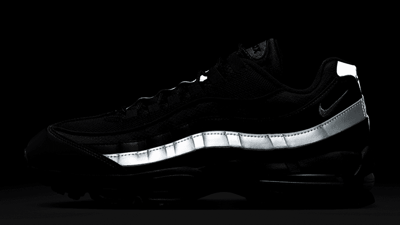 Nike Air Max 95 OG Black Metallic Silver IB1667-003 in dark