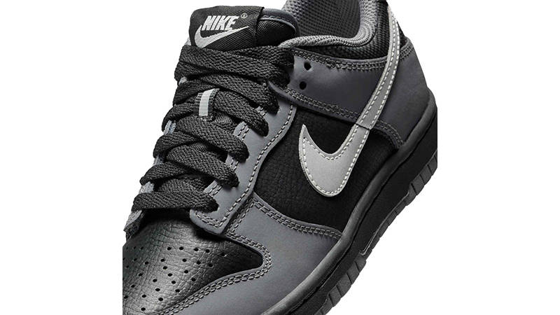 Nike Dunk Low BG Black Reflect Silver IM6028-010 tongue