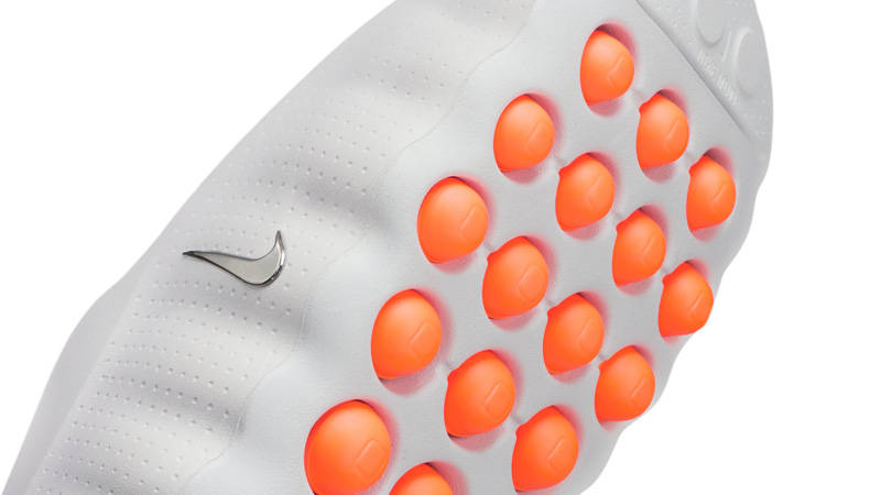 Nike Mind 001 Light Smoke Grey Chrome Bottom Closeup