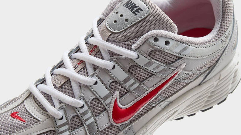 Nike P-6000 GS Beige Red Closeup