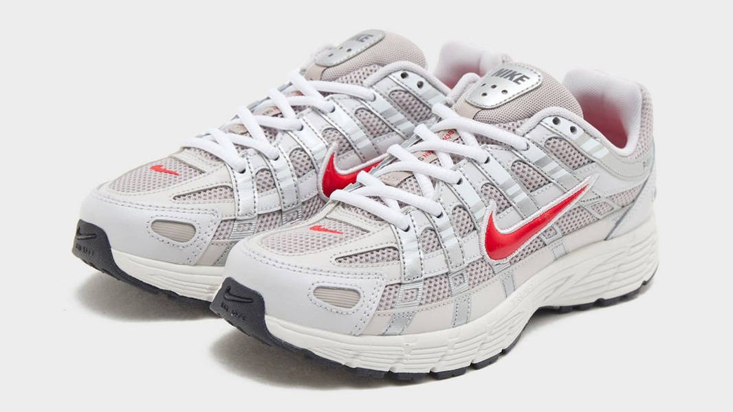 Nike P-6000 GS Beige Red Front