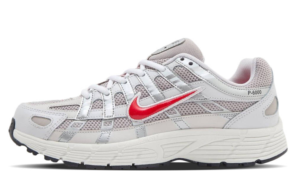 Nike P-6000 GS Beige Red