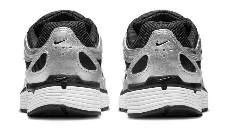 Nike P-6000 Metallic Silver Black White Back