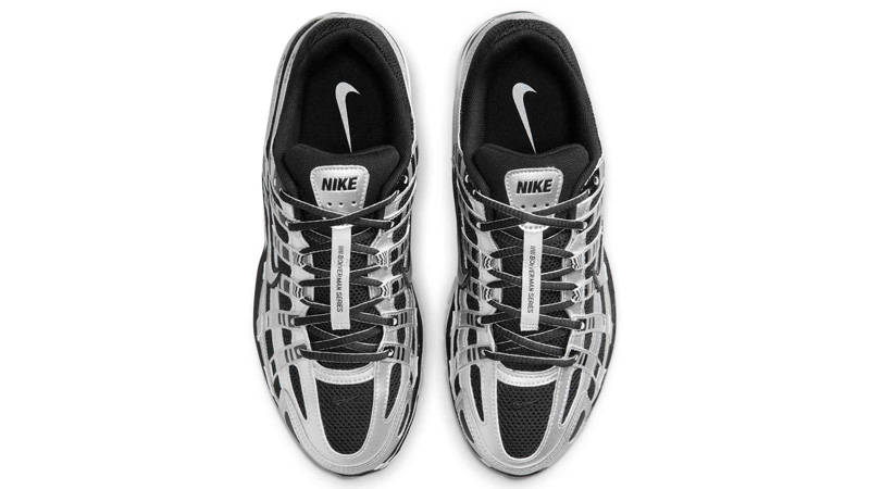 Nike P-6000 Metallic Silver Black White Middle
