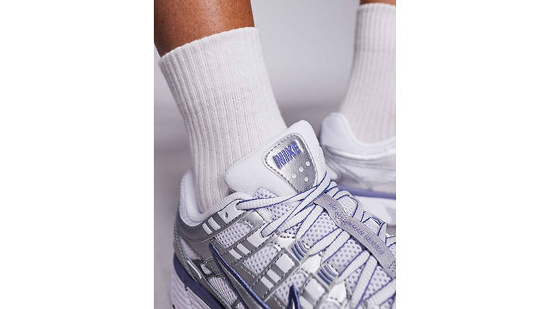 Nike P-6000 Metallic Silver World Indigo tongue