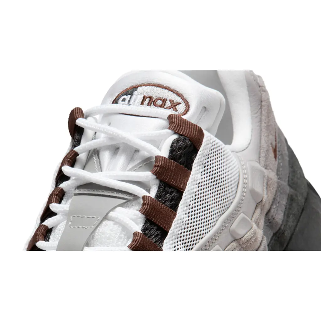 Nike SB Air Max 95 Cacao Wow suede texture and embroidered swoosh detail