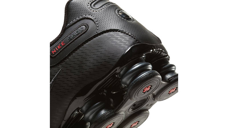 Nike Shox NZ Black Red 378341-017 heel