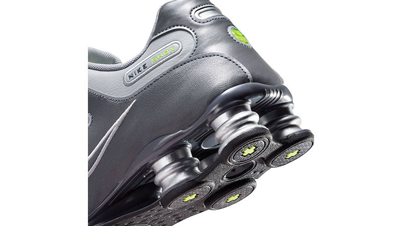Nike Shox NZ Grey Volt 378341-009 heel