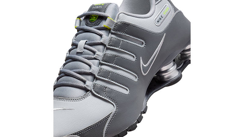 Nike Shox NZ Grey Volt 378341-009 tongue