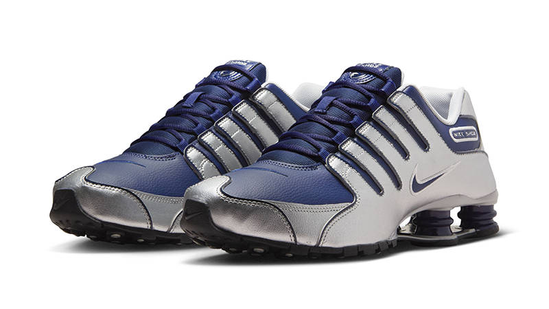 Nike Shox NZ Navy Silver 378341-402 front
