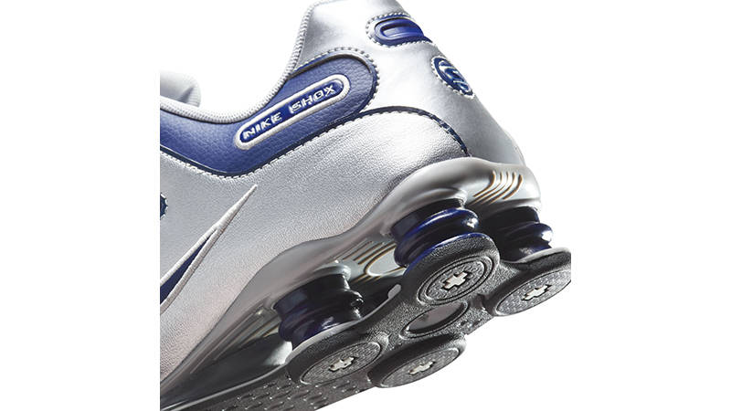 Nike Shox NZ Navy Silver 378341-402 heel