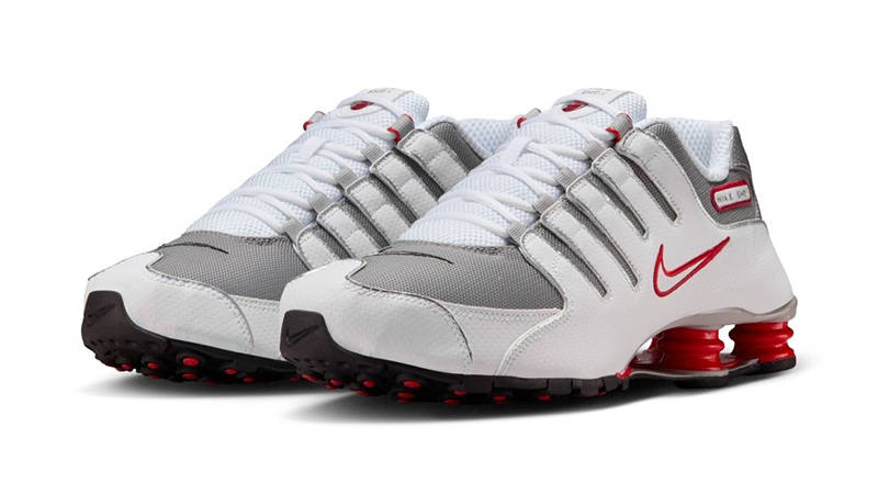 Nike Shox NZ White Grey 378341-104 front