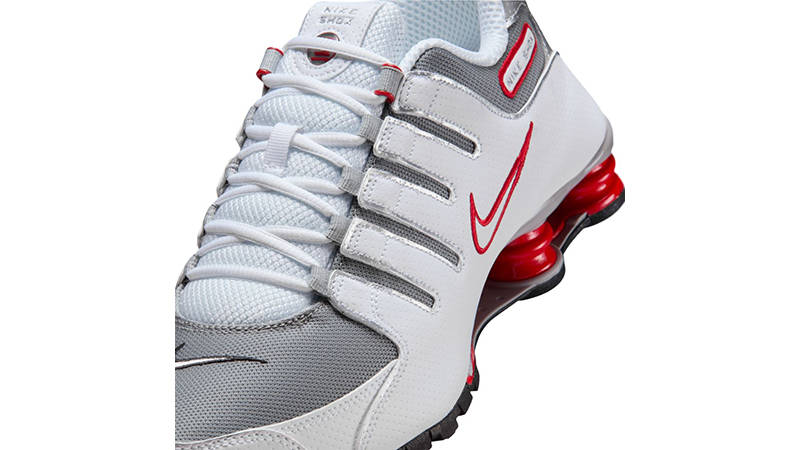 Nike Shox NZ White Grey 378341-104 tongue