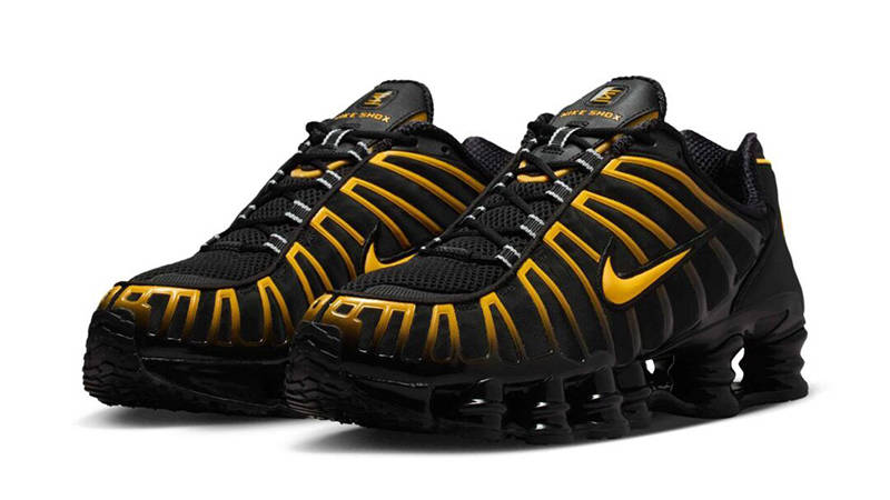Nike Shox TL Black University Gold AV3595-013 front