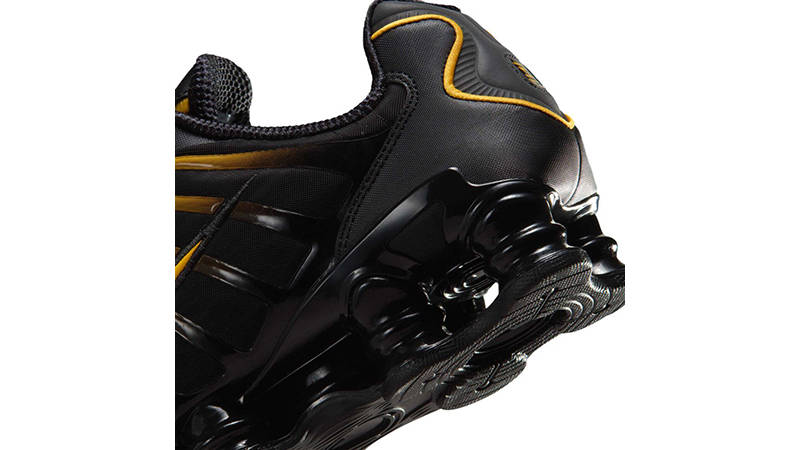 Nike Shox TL Black University Gold AV3595-013 heel