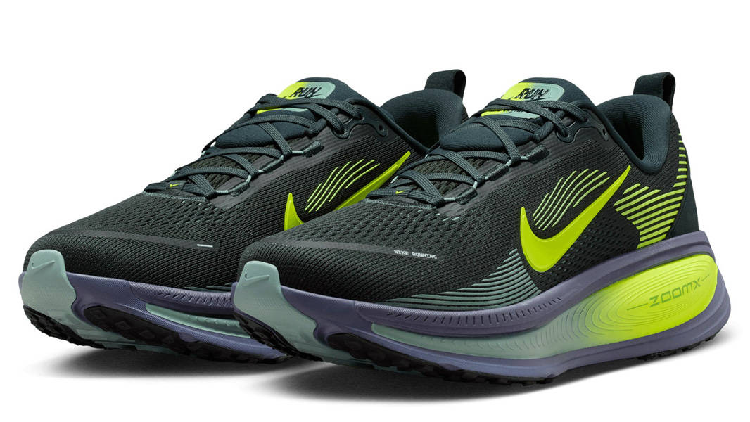 Nike Vomero 18 Seaweed Sanded Purple Volt Front