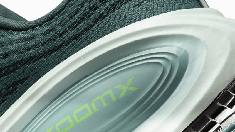 Nike Vomero Plus Seaweed Cannon Green Closeup