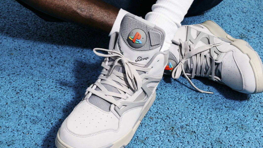 PlayStation x Reebok Pump Omni Zone II Light Grey First Look