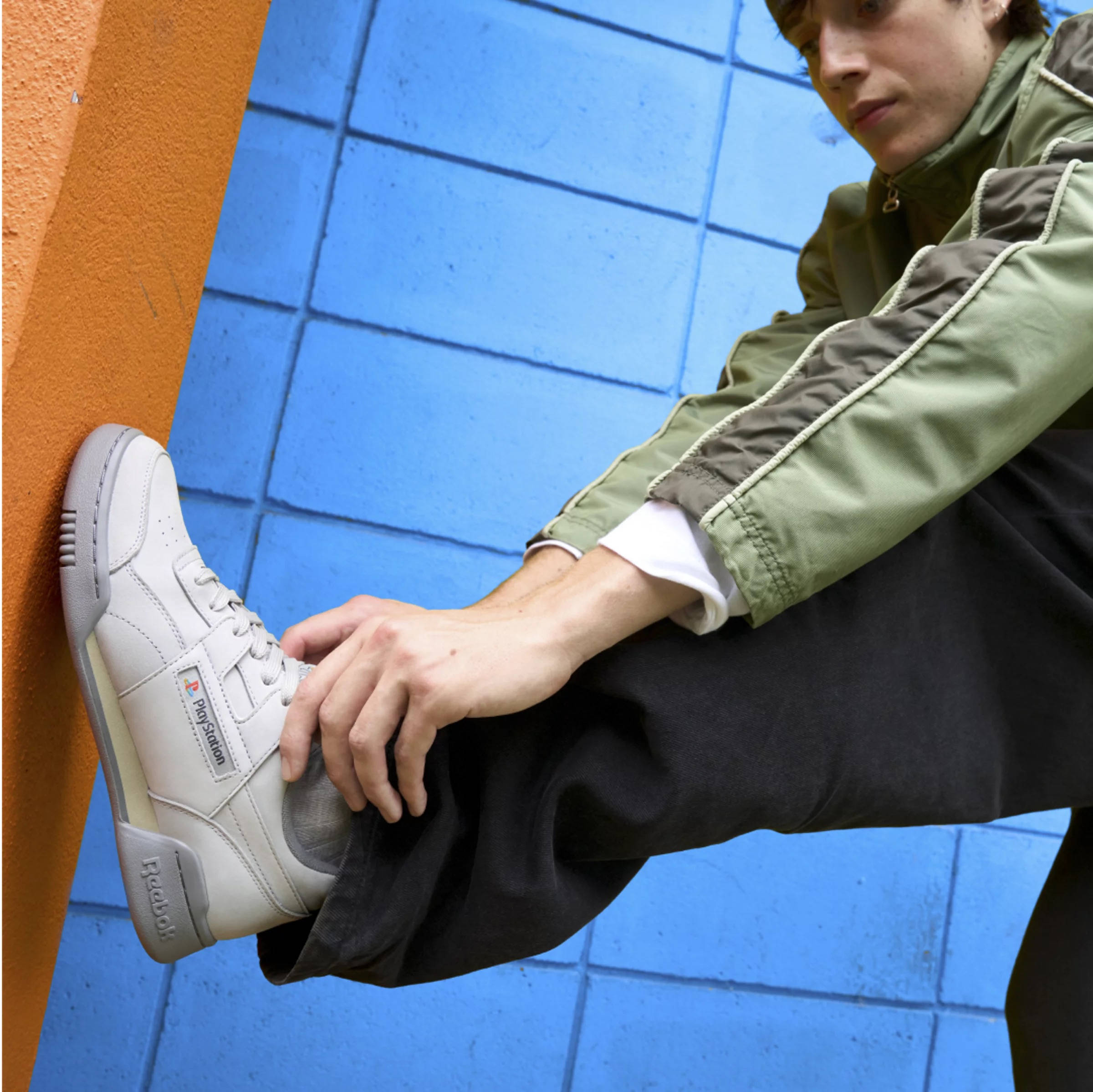 PlayStation x Reebok Workout Plus Light Grey | 100258817 | The 
