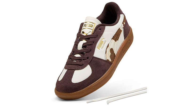 PUMA Palermo Cow Print Chocolate Brown 406129-01 side