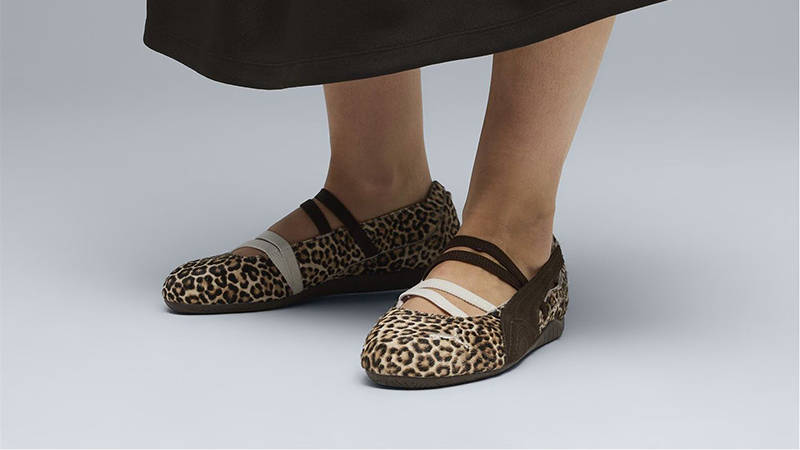 PUMA Speedcat Ballet Leopard Print 406689-01 on foot
