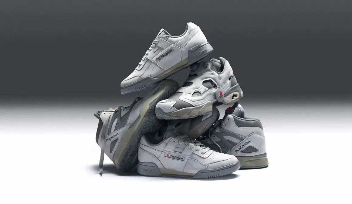PlayStation x Reebok 30th Anniversary Collection pack shot