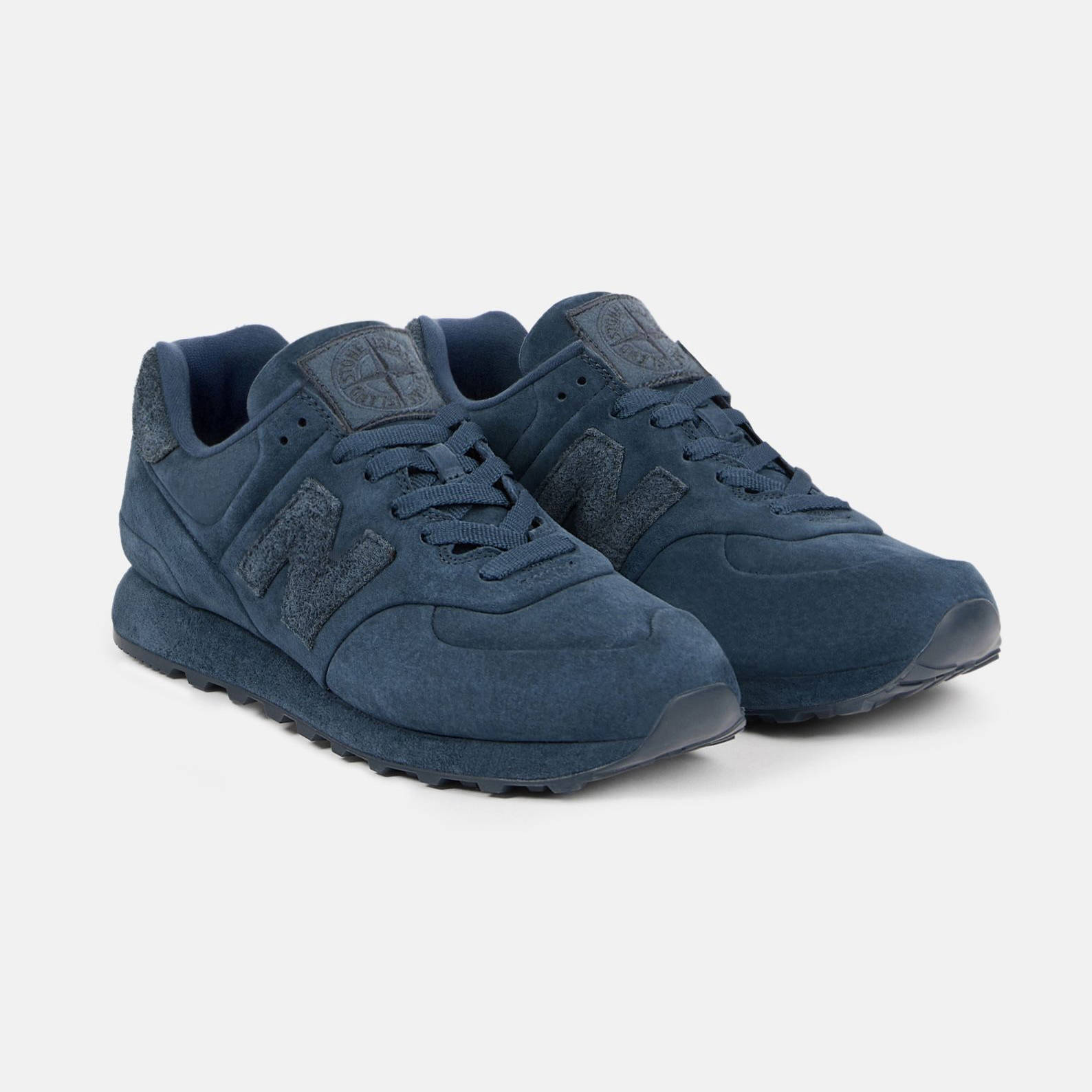 Stone Island x New Balance 574 Ghost Navy feature