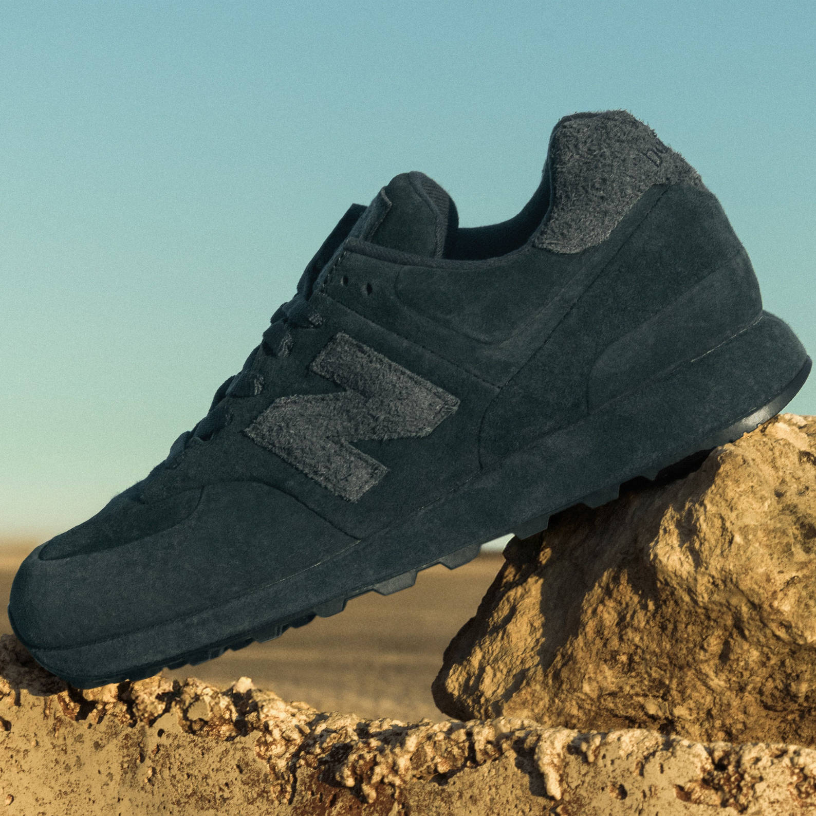 Stone Island x New Balance 574 Ghost Navy front