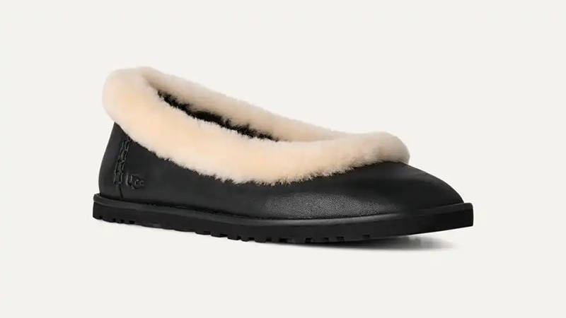 UGG Zora Ballet Flat Black 1178450-BLK front