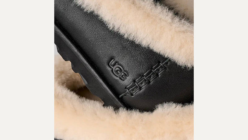 UGG Zora Ballet Flat Black 1178450-BLK fur