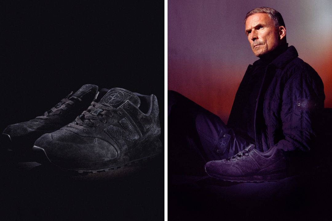 Stone Island x New Balance 574 editorial shoot
